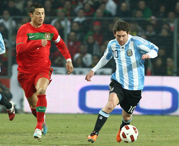 Lionel Messi in Cristiano Ronaldo