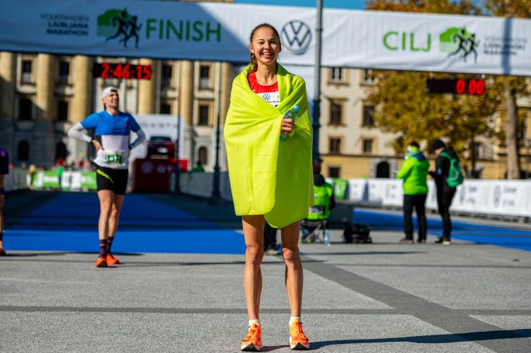 Državna prvakinja v maratonu 2021 Anja Fink. FOTO: Uroš Skaza