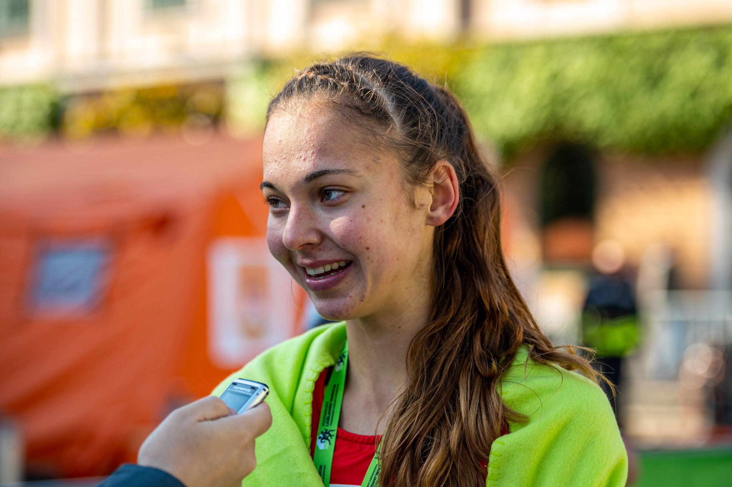 Državna prvakinja v maratonu 2021 Anja fink in Marko Hrastar. FOTO: Uroš Skaza