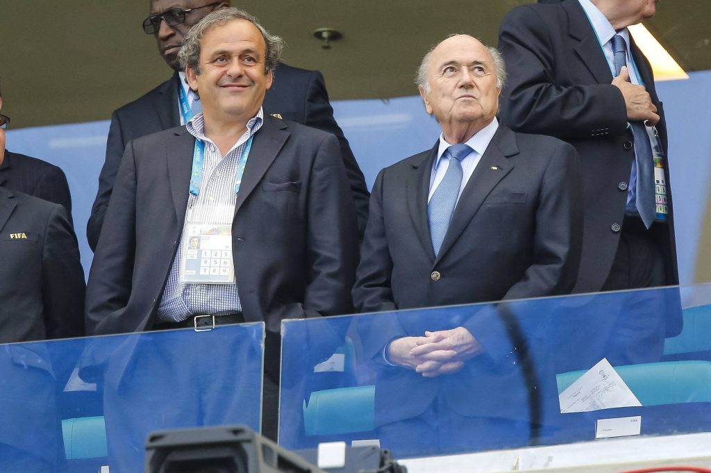 Michel Platini, Sepp Blatter