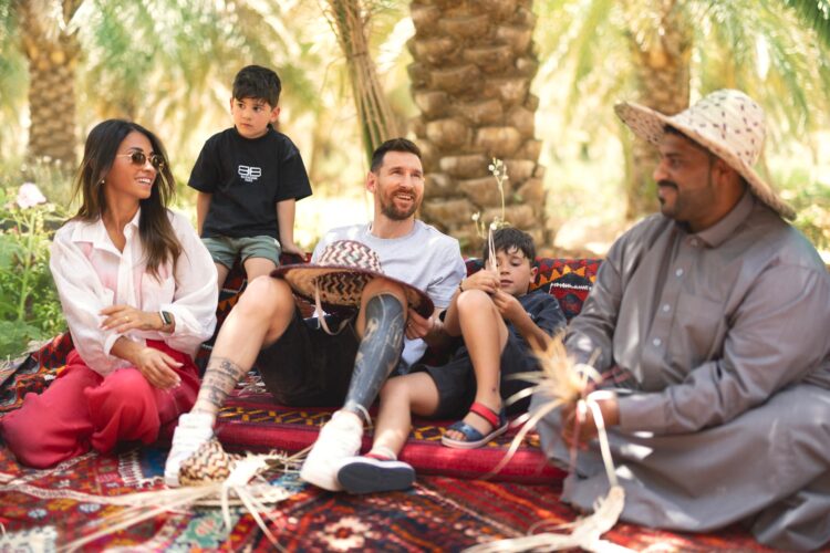 Leo Messi and his family visit Riyadh
