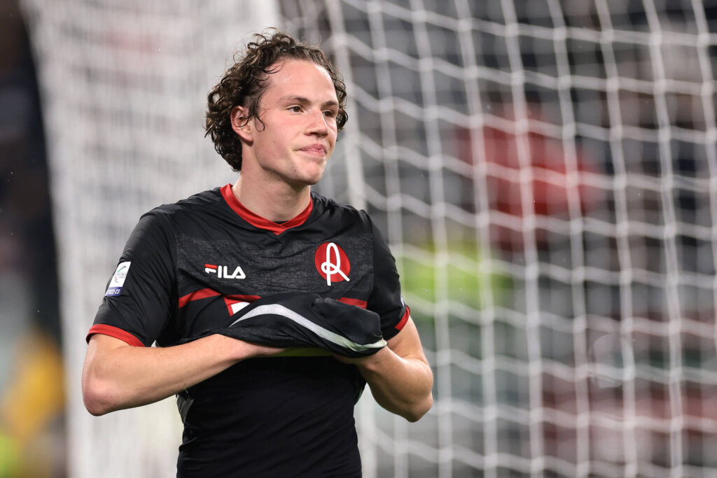 Turin, Italy, 2nd March 2023. Tjas Begic of Vicenza reacts after being substituted during the Serie C match at Allianz S