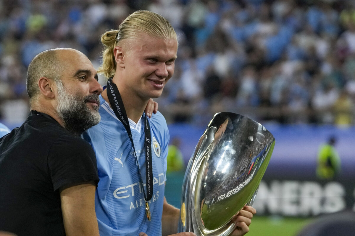 Pretres v Manchestru: sta se sporekla Haaland in Guardiola?