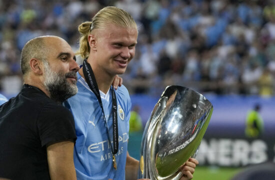 Pretres v Manchestru: sta se sporekla Haaland in Guardiola?