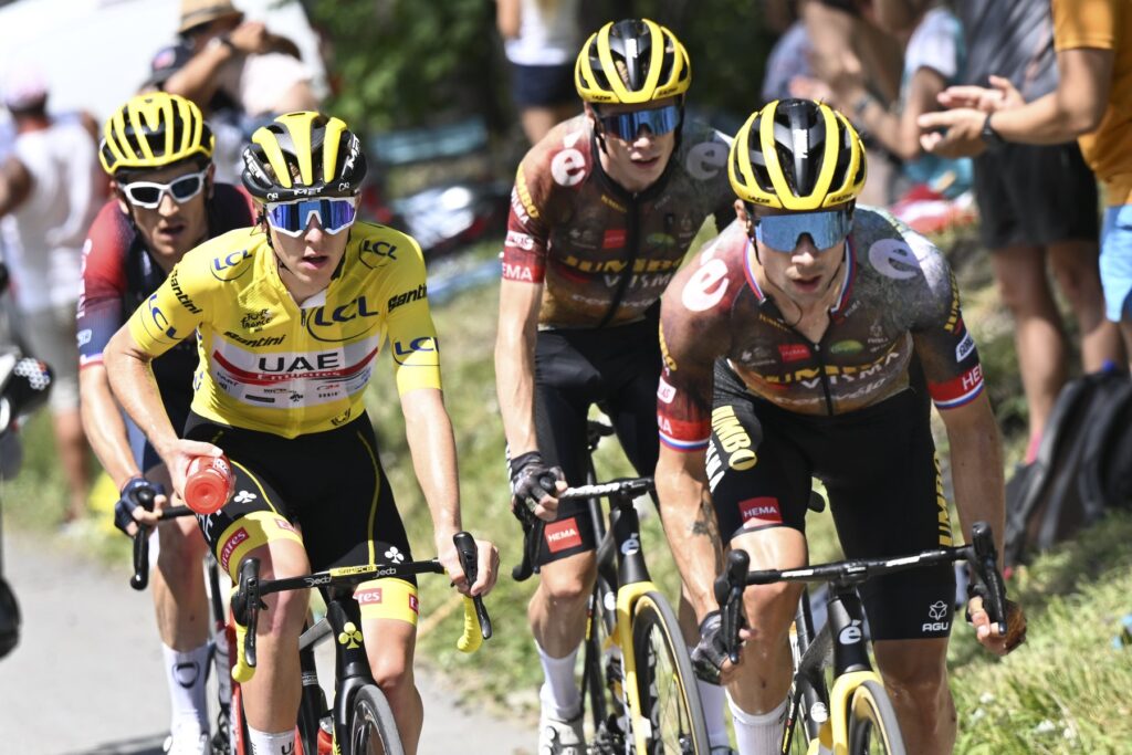 Pogačar, Roglič, Vingegaard