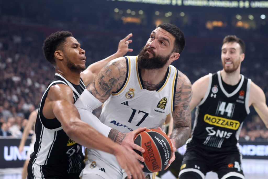 PARTIZAN vs REAL MADRID VINCENT POIRIER basketball player of Real Madrid, at the Euroleague match against Partizan, at B