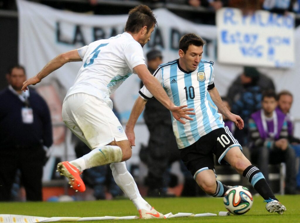 Boštjan Cesar in Lionel Messi