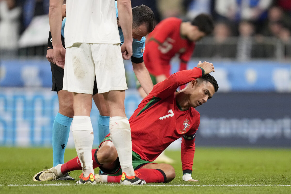 Ronaldo assistiu ao show da Eslovênia em Stožice (VÍDEO)