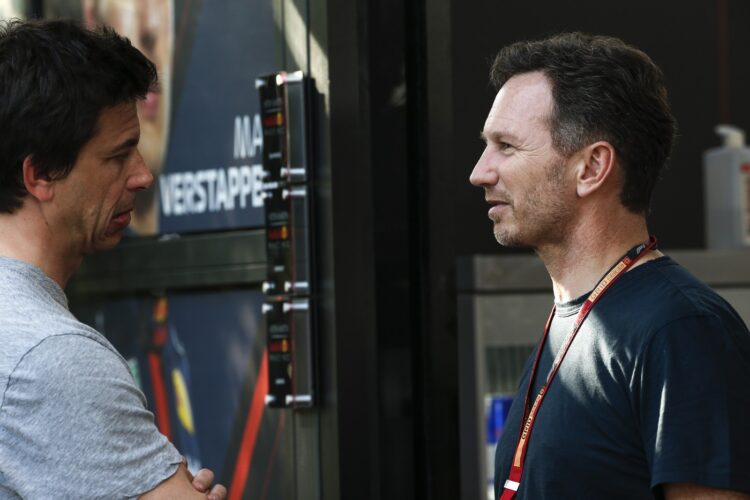 Toto Wolff in Christian Horner