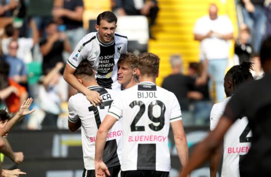 Udinese v izdihljajih tekme do pomembne točke v boju za obstanek