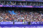 Sports News 2024 Paris Olympics 2024: The rugby qualification rounds Kenya - Argentina. Argentina won the game. crowd Po