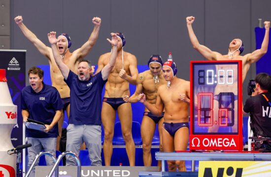 Montenegro v USA - World Aquatics Championships 2023 Men's Waterpolo, Marine Messe Fukuoka Hall B, Fukuoka, Japan - 29 Jul 2023