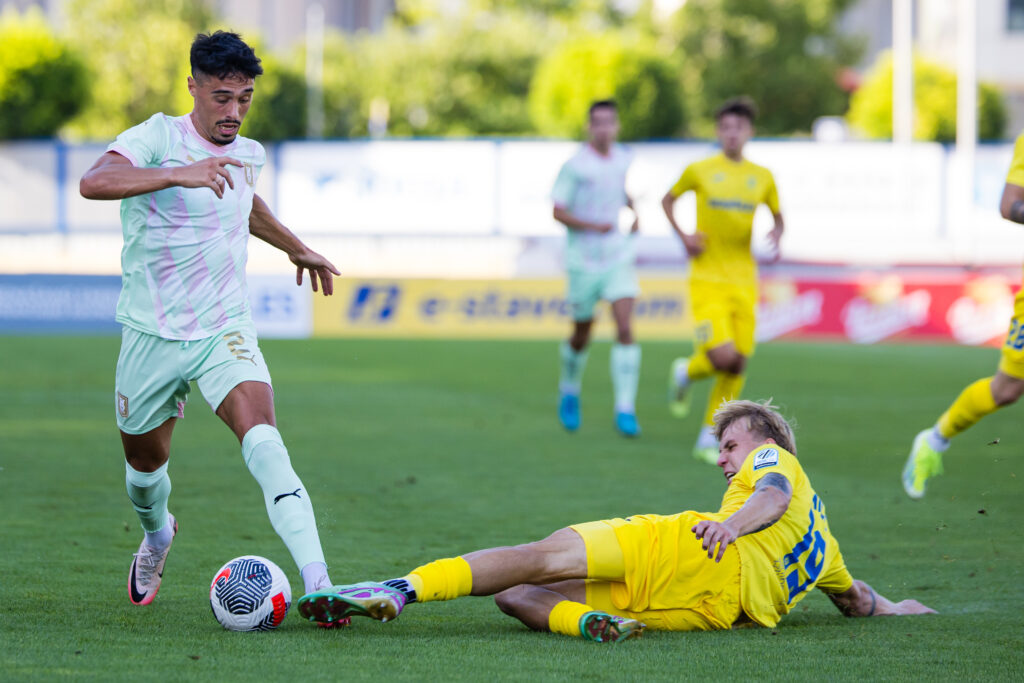 Prva liga Telemach 2024/25 football match, Round 4, between Domzale and Olimpija Ljubljana