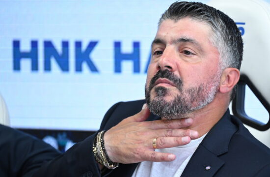 Croatia, Split, 180624. The new coach of HNK Hajduk, Gennaro Gattuso, was presented at a press conference, PK, Pressekon