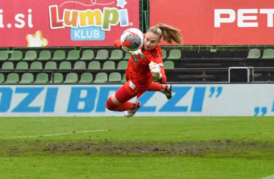 Ljubljana, Slovenia, March 10th 2024: Iva Kocijan of Mura Nona in action during the 1st Slovenian Women football league