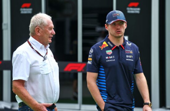 Helmut Marko in Max Verstappen