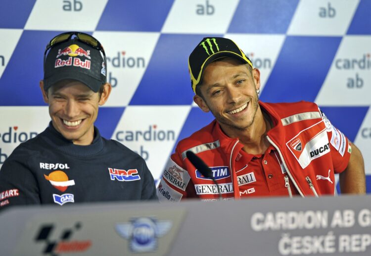 Casey Stoner, Valentino Rossi, sportovec