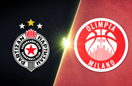 Vrhunci tekme Partizan – Olimpia Milano (VIDEO)