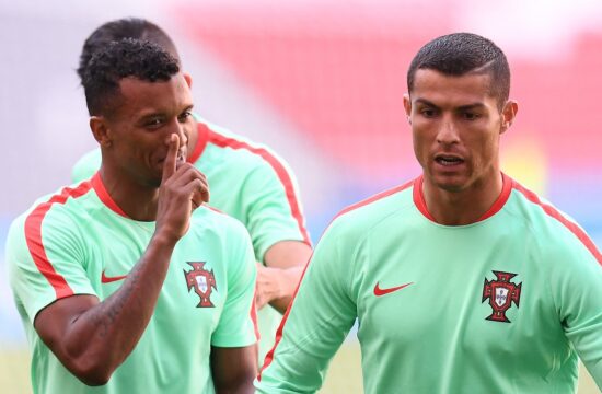 Nani in Cristiano Ronaldo