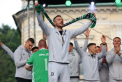 Championship celebration of Olimpija 2023