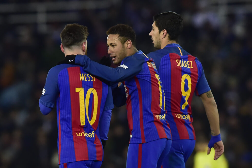 Neymar Jr., Lionel Messi, Luis Suarez