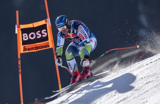 KITZBUEHEL, AUSTRIA - JANUARY 21: Miha Hrobat of Slowenia during Audi FIS Alpine Ski World Cup - Men's Downhill Training, downhill training, Hahnenkamm on January21, 2025 at Kitzbuehel, Austria, Tyrol.250121_SEPA_12_004 - 20250121_PD6134,Image: 956073180, License: Rights-managed, Restrictions: AUSTRIA OUT, GERMANY OUT, SWITZERLAND OUT, UK OUT SOUTH TYROL OUT, Model Release: no