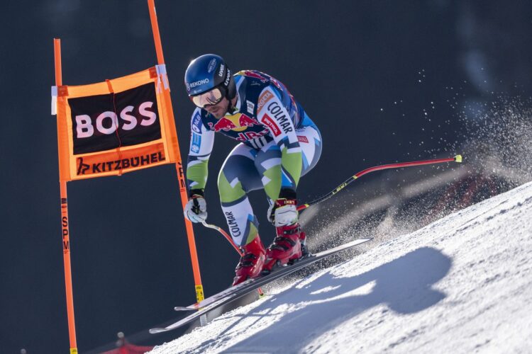 KITZBUEHEL, AUSTRIA - JANUARY 21: Miha Hrobat of Slowenia during Audi FIS Alpine Ski World Cup - Men's Downhill Training, downhill training, Hahnenkamm on January21, 2025 at Kitzbuehel, Austria, Tyrol.250121_SEPA_12_004 - 20250121_PD6134,Image: 956073180, License: Rights-managed, Restrictions: AUSTRIA OUT, GERMANY OUT, SWITZERLAND OUT, UK OUT SOUTH TYROL OUT, Model Release: no