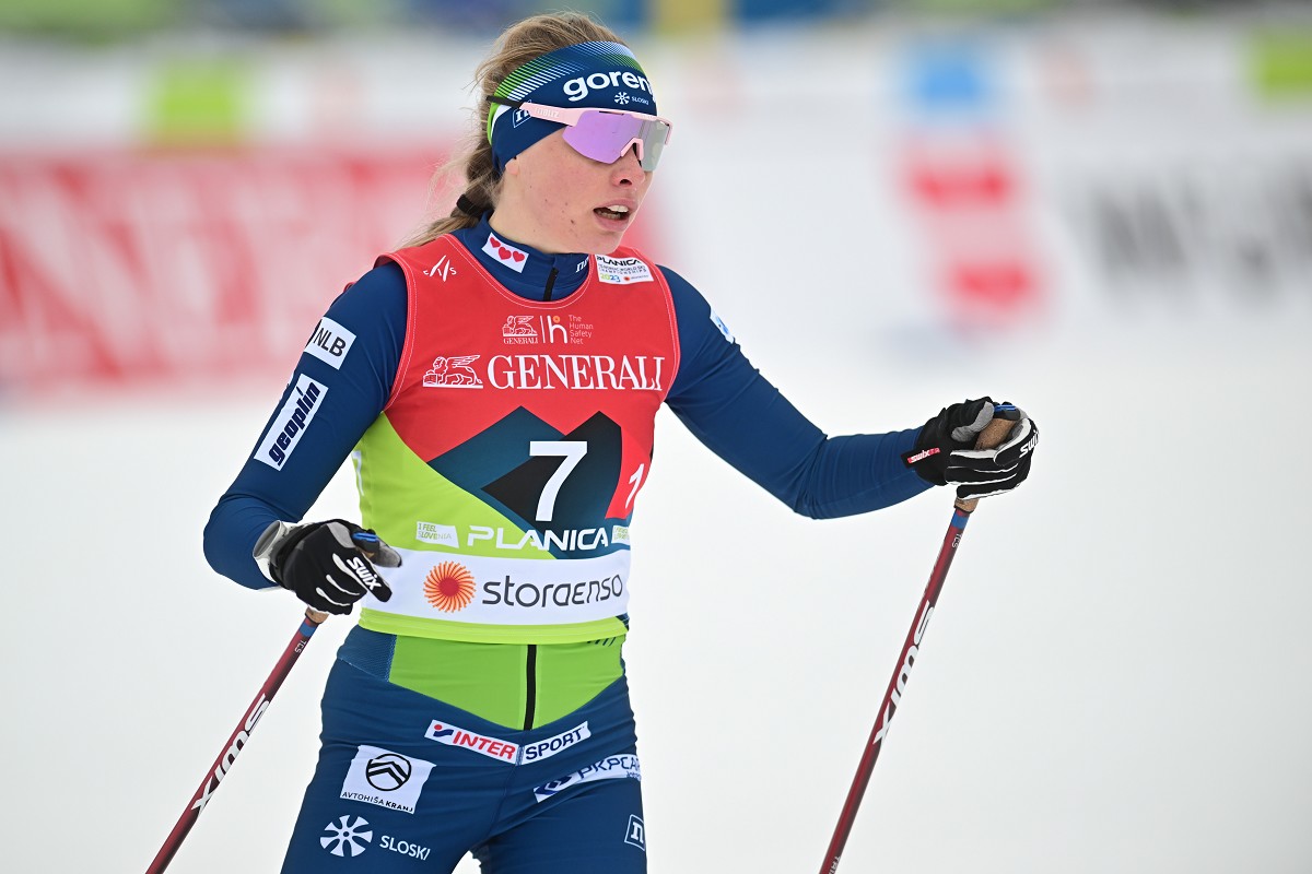 Zmagovalka Davosa na 10 km Simpson-Larsen, Mandeljc 34.