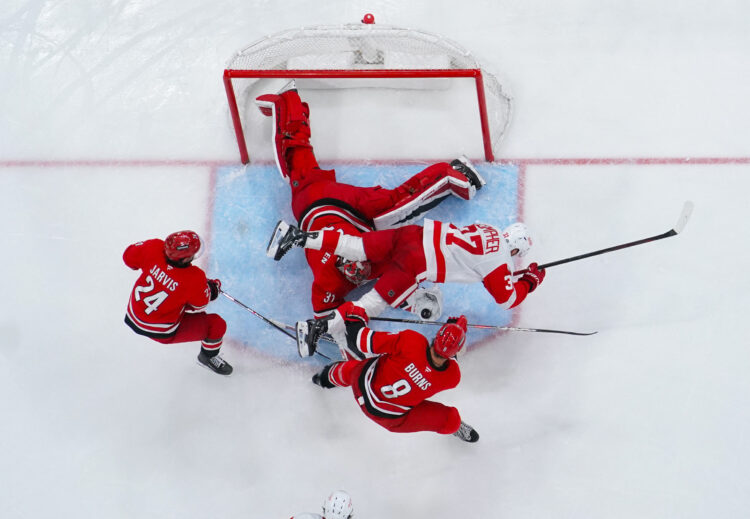 NHL: Detroit Red Wings at Carolina Hurricanes