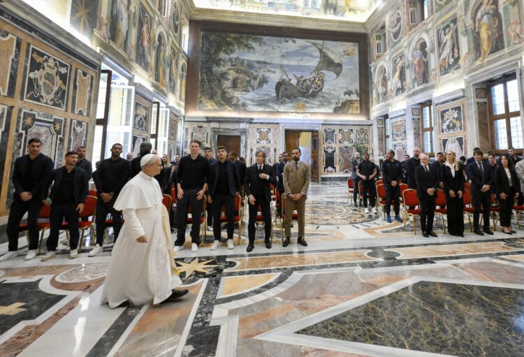 Pope Leo XIV Meets Naples’ Football Club New Champion Of Italy - Vatican