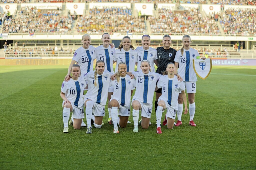 UEFA Women's Nations League - Finland v Serbia -Helsinki Olympic Stadium