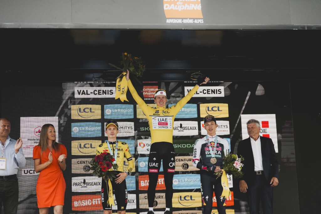 Jonas Vingegaard, Tadej Pogačar, Florian Lipowitz