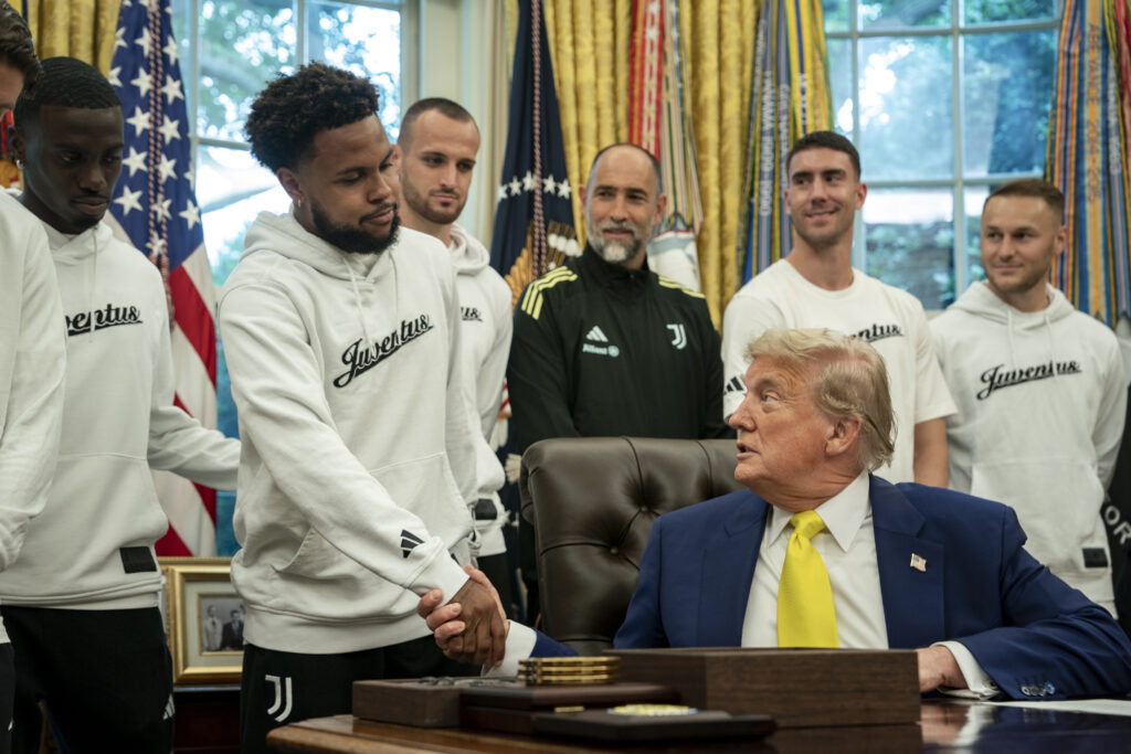 President Trump Holds a Meeting with Members of the Juventus Soccer Club