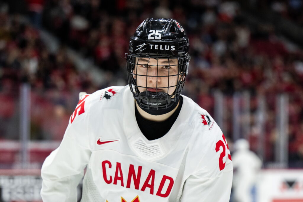 241226 Matthew Schaefer of Canada during the 2025 IIHF World Junior...