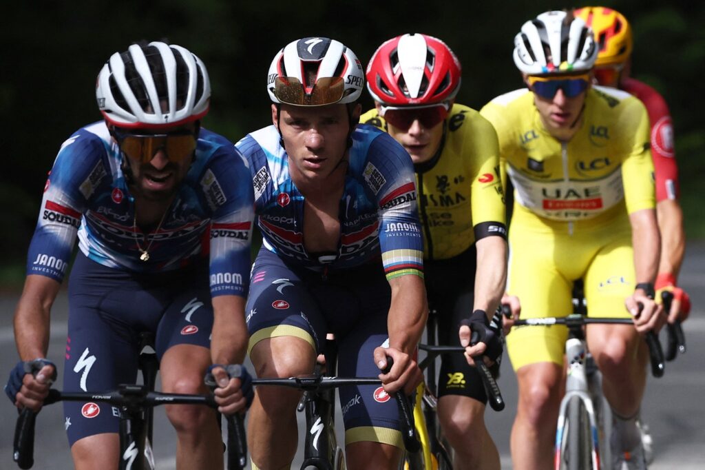 Evenepoel Vingegaard Pogačar