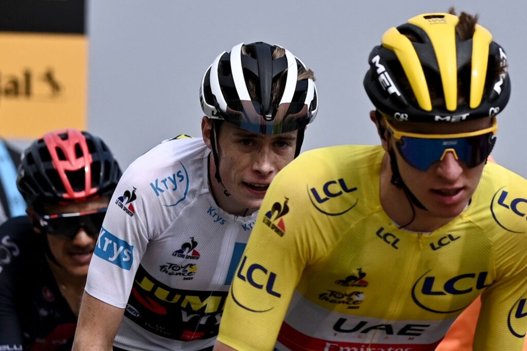 Pogačar Vingegaard Tour 2021