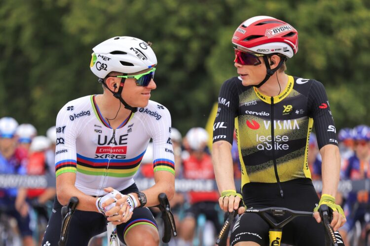 Tadej Pogačar in Jonas Vingegaard