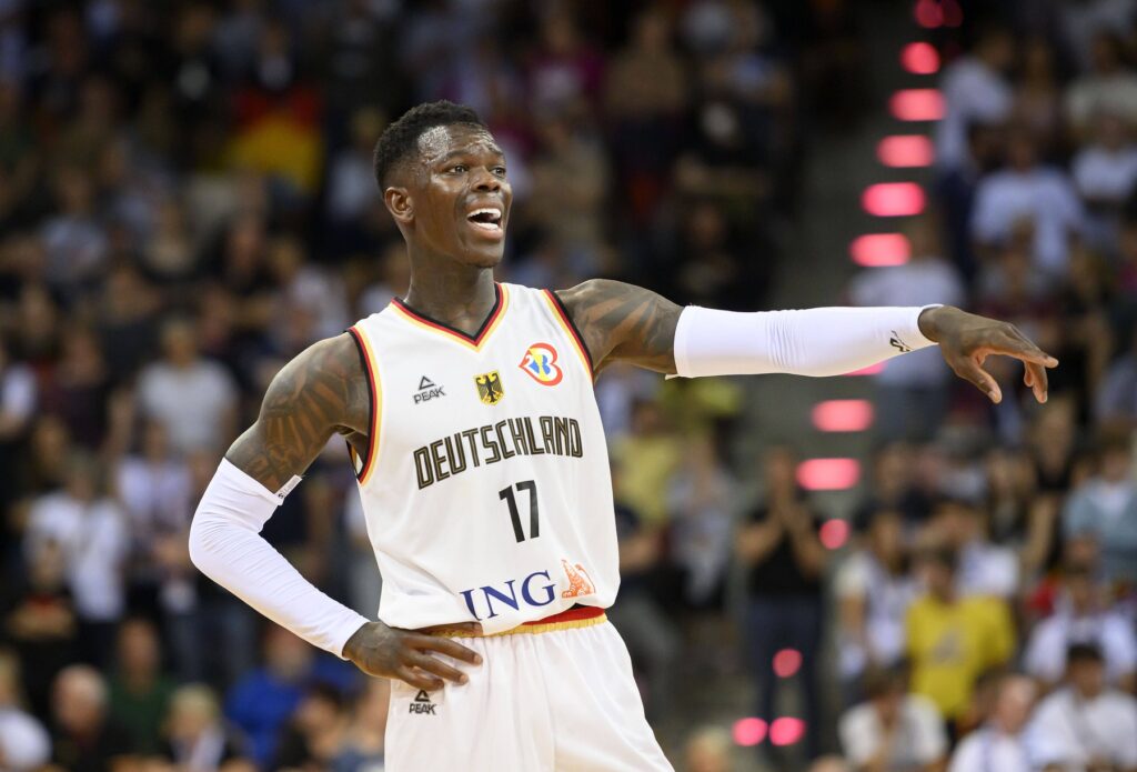 Dennis SCHROEDER (Schröder) (GER) Basketball Laenderspiel, Testspiel, Deutschland (GER) - Schweden (SWE) 87:68 , am 05.0