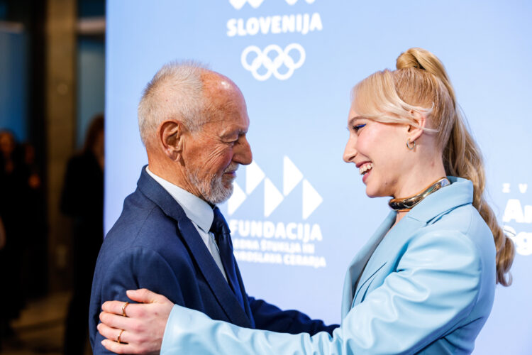 Miroslav Cerar in Janja Garnbret.