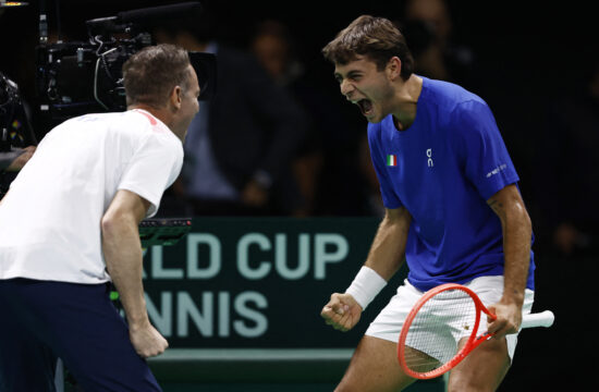 Italija četrtič zapored v polfinalu Davisovega pokala