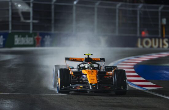 Norris v deževnem Las Vegasu še korak bližje naslovu (VIDEO)