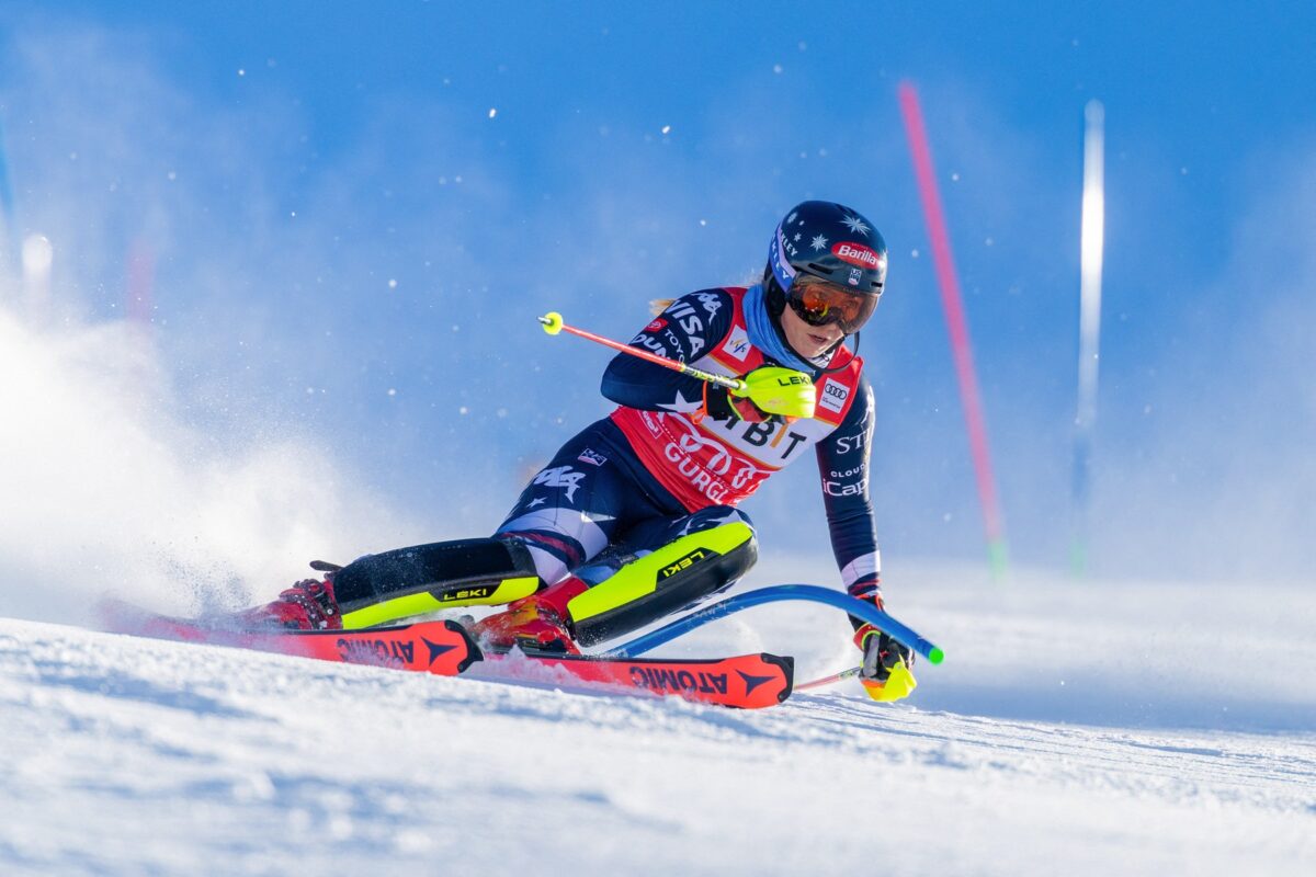 Shiffrin najboljša v prvi vožnji, Slovenke brez presežka