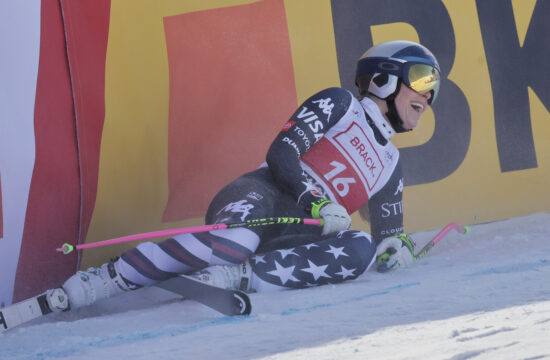 Lindsey Vonn v St. Moritzu pometla s konkurenco