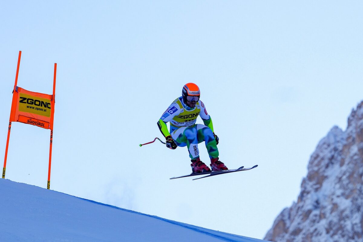 Trije Slovenci na drugem smuku v Val Gardeni