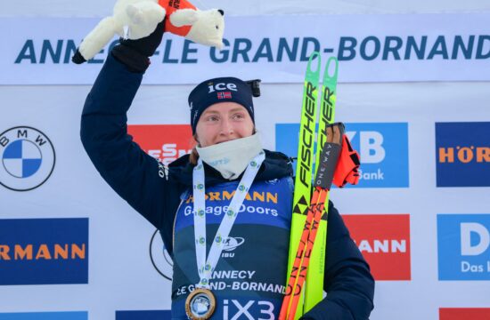 Norvežanka in Italijan slavila na skupinskem startu v Franciji