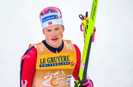 Norvežan Klaebo in Finka Joensuu najboljša v sprintu