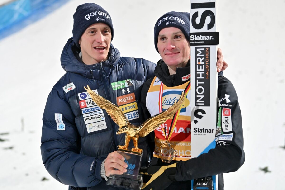 Domen Prevc je dozorel, bratova šampionska senca vse manjša