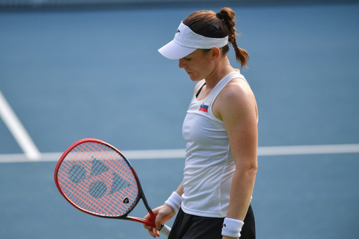 Tamara Zidanšek naletela na previsoko oviro