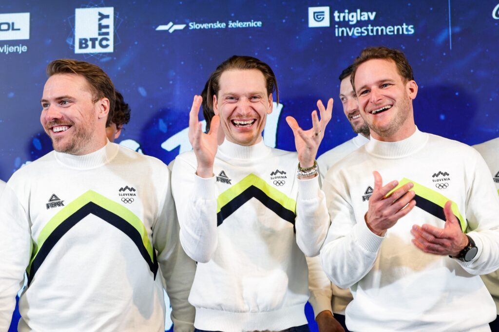 Miha Hrobat, Anže Lanišek in Tim Mastnak.