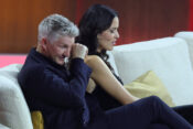 ZDF-Unterhaltungsshow Wetten dass..? - live aus Offenburg Bastian Schweinsteiger mit Ehefrau Ana Ivanovic. ZDF-Unterhalt